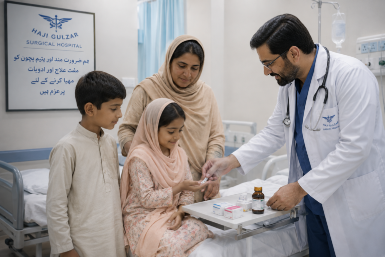 Free Medical Treatment for Orphan Children and Eligible Zakat Patients